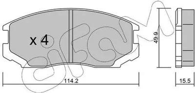 Produktbild von CIFAM Bremsbeläge Satz Vorne Bremsklötze für MITSUBISHI COLT IV (CAA) 822-221-0