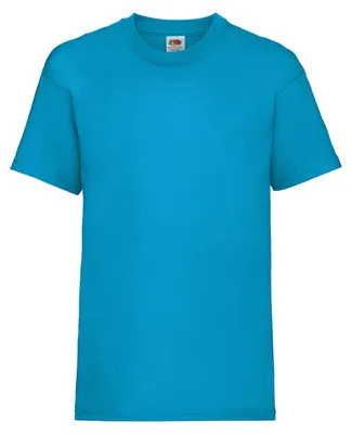 Immagine prodotto di T-shirt Fruit of the Loom per bambini, manica corta (2 pezzi/confezione) BC4269 (7-8 anni (128)) (azzurro)