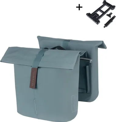 Produktbild von Basil Doppelpacktasche City Double Pannier Bag MIK 2.0 - Fahrrad Doppeltasche...