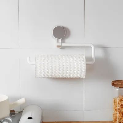 Produktbild von CRELIV Wandrollenhalter »Küchenrollenhalter für gängige Küchenrollen, Handtuchhalter«, (Selbstklebend durch Mega-Kleberpad, für Küchen & Badezimmer), Einfache Montage Ohne Bohren