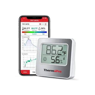 Produktbild von ThermoPro Digitales Bluetooth Hygrometer und Thermometer für den Innenbereich TP-357
