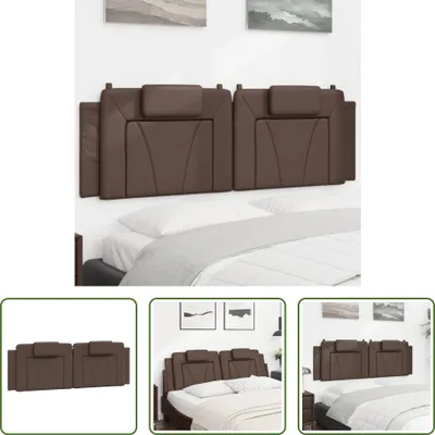 Produktbild von The Living Store Kopfteil-Kissen Braun 160 cm Kunstleder