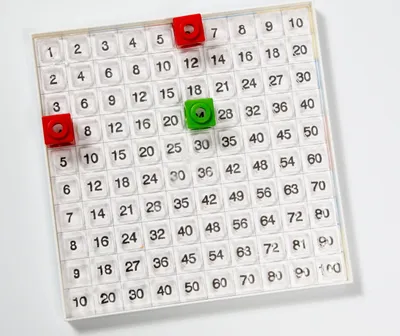 Produktbild von Dick System, Hundertertafel, passend zu den Steckwürfeln Grundplatte
