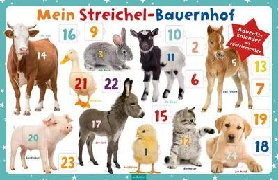 Produktbild von Mein Streichel-Bauernhof. Adventskalender mit Fühlelementen