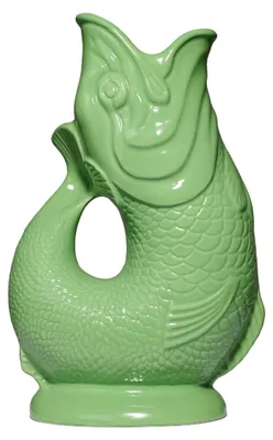 Produktbild von Gluckigluck Wasserkaraffe mit Gluckergeräusch, handgefertigt, ikonisches Design, Farbe:Apfelgrün, Fassungsvermögen:1,2 L
