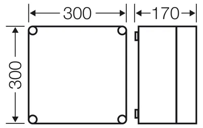 Productafbeelding van HENS behuizing voor elektronica, type MI0201, metrische voorbereiding
