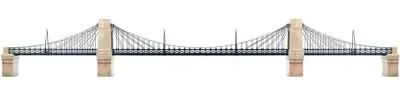 Produktbild von HORNBY 80180080 Grand-Suspension Bridge Kit Epoche
