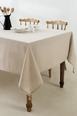 Produktbild von Hermia Concept, Selendi - Beige, Tischdecke, Beige, Baumwolle, 150 x 220 cm