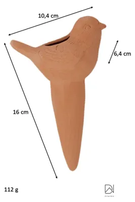 Produktbild von 8er Set Bewässerung Vögelchen – Terracotta – Pflanzhilfe zur Langzeitbewässerung