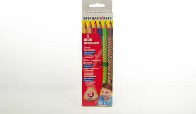 Obrázok produktu pre Eberhard Faber 518305 - Farebné ceruzky TRI Winner v 6 lesklých metalických farbách, nelámavé a ergonomicky trojhranné