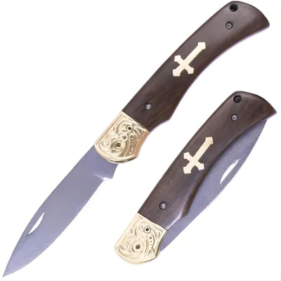 Produktbild von Outdoor Klappmesser WG747 - Braun/Gold für Abenteuer KP39535