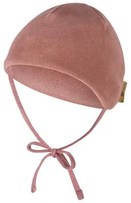 Productafbeelding van Sterntaler Fleece mutsje – warme babyhoed voor meisjes met oorkleppen en een strikband