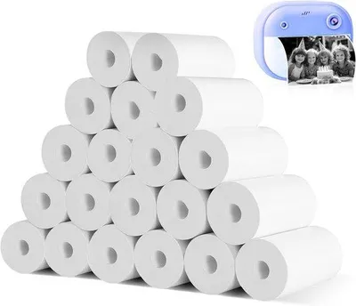 Produktbild von Famanu Thermopapier für Kindercameras - 20 Rollen Weiß