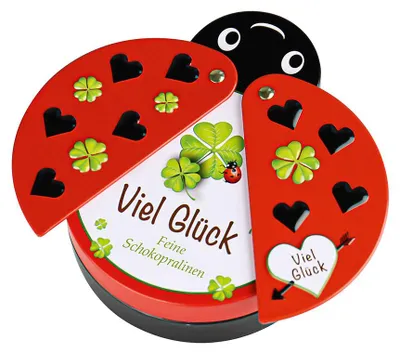 Produktbild von Heidel Marienkäfer "Viel Glück" mit Pralinen