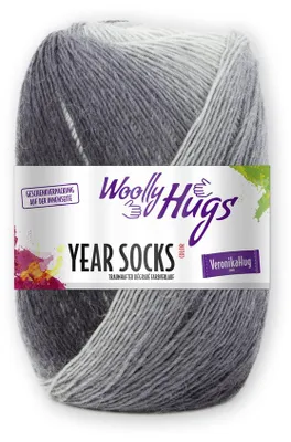 Produktbild von Woolly Hugs YEAR SOCKS 100 g 4-fach Sockenwolle traumhafter dégradé Farbverlauf 400 m Farbe 012 - Farbe DEZ