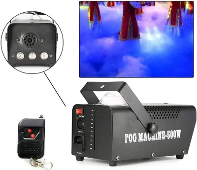 Produktbild von maszyna do mgły 500W RGB Profesjonalna maszyna do dymu Wielofunkcyjna maszyna do mgły LED z pilotem radiowym