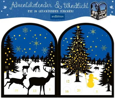 Produktbild von Teelichthäuschen Winternacht