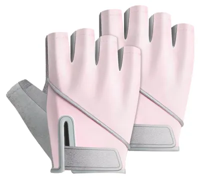 Produktbild von Fitnesshandschuhe, leichte, atmungsaktive Sporthandschuhe für Krafttraining, pink, Größe M