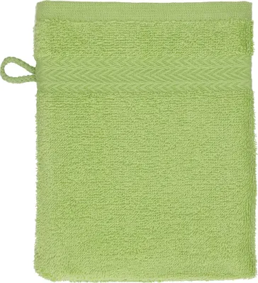 Produktbild von Betz Waschhandschuh 16x21 cm PREMIUM 100% Baumwolle  Farbe: avocadogrün