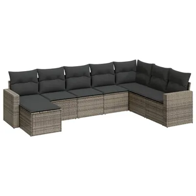 Zdjęcie produktu dla VidaXL 3251697, Ciemny Szary, Rotang, Stal, 110 kg, Dorośli i dzieci, 550 mm, 550 mm