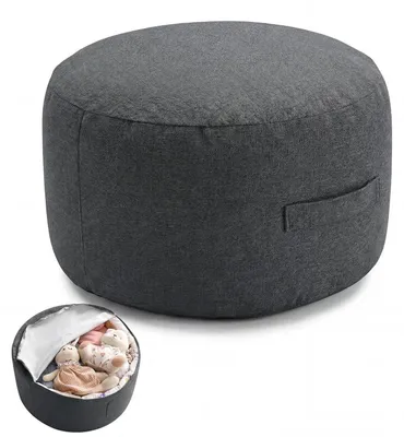 Produktbild von Sitzsack Bezug für Kuscheltiere Dunkelgrau ohne Füllung