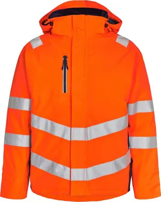 Produktbild von F. Engel Safety Winterjacke, Orange/Blue ink, Gr. XS