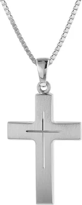 Produktbild von trendor 60712 Kreuz mit Kette 925 Sterlingsilber
