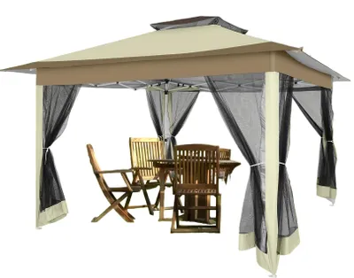 Immagine prodotto di Padiglione - Padiglione da giardino - Pergola - Tenda per feste - Tettoia - Dimensioni: 3,66 x 3,66 metri