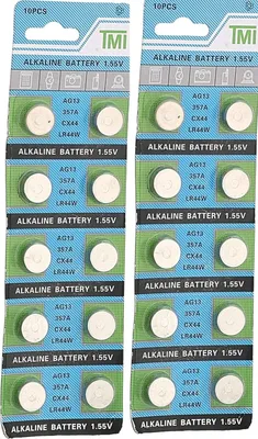 Productafbeelding van AG13 LR44 knoopcelbatterijen, 10 stuks per verpakking
