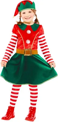 Produktbild von Elvira Weihnachtselfin Kinderkostüm