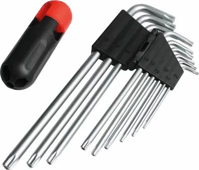 Produktbild von TX-Winkelschlüsselsatz extra lang 9-tlg. Chrom-Vanadium