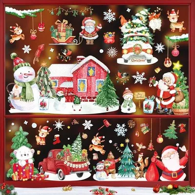 Image de Décoration de fenêtre de Noël autocollante « Hiver »