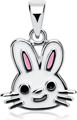 Produktbild von Kinder-Anhänger aus 925er Sterlingsilber mit Hasen-Motiv