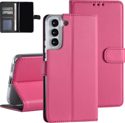Produktbild von Samsung Galaxy S22 Plus Book type Case - Card holder - Magnetic closure - Hot Pink