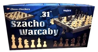 Produktbild von Schach und Dame aus Holz, 31 cm