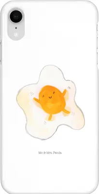 Produktbild von Mr. & Mrs. Panda Iphone XR Handyhülle Spiegelei Ei - Weiß - Geschenk, Schön, Glücklich, Handy Case, Premium Kunststoff, Liebe, Lustige Sprüche, Tag