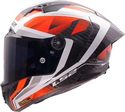 Produktbild von LS2 Integralhelm FF805 Thunder Carbon GP Aero M Weiß / Rot Raute