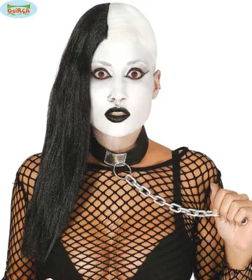 Produktbild von Gothic Perücke Schwarz