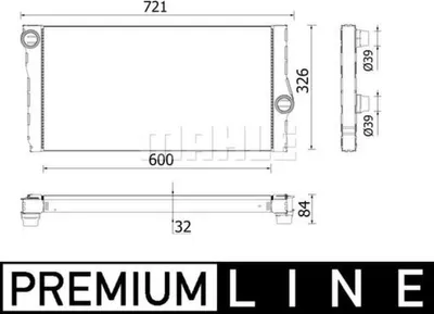 Produktbild von MAHLE CR 957 000P Kühler Wasserkühler Motorkühler für BMW 5 Touring (F11) 5 Limousine (F10)