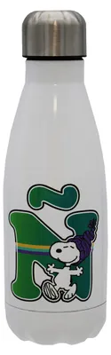 Imagen del producto de Botella de agua de acero inoxidable Snoopy de CYPBRANDS, hermética, de varios colores, 550 ml, blanca, producto con licencia oficial