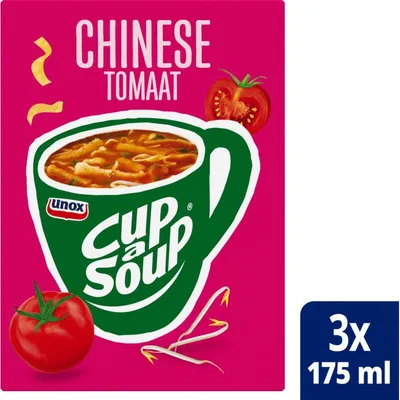Produktbild von Unox Cup-a-Soup Chinese Tomaat 51g – schnelle asiatische Tomatensuppe