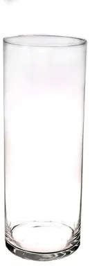 Produktbild von Bellatio Blumen & Pflanzen Vase - Zylinder - Glas - 15 x 40 cm