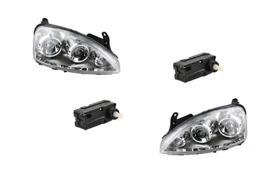 Produktbild von Johns, Scheinwerfer passend für Opel Corsa C 03- 09 Set Links & Rechts mit Stellmotoren 6207115 93178195 1216293 1216177 93177646 93188581 1216176 121