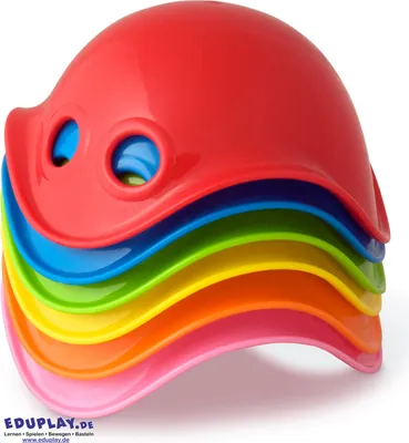 Image de MOLUK 120631 Bilibo mini, Ø 12,8 x 12,8 cm, multicolore, 6 pièces (1 set)