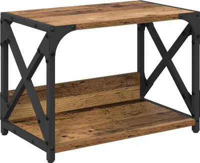 Zdjęcie produktu dla vidaXL Stojak na drukarkę z odzyskanego drewna 44 x 26 x 31,5 cm materiał drewnopochodny