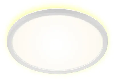 Zdjęcie produktu dla Lampa sufitowa LED do łazienki BRILONER SLIM DRIP, stopień ochrony IP44, płaska konstrukcja, neutralne białe światło, biały, 29 x 3 cm