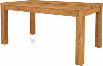 Produktbild von Esstisch Bento aus Wildeiche massiv 100x180x77 cm mit Holzbeinen