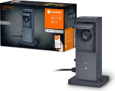 Produktbild von LEDVANCE SMART+ WiFi Outdoor Terminal mit Repeater und 2 Steckdosen für den Auße