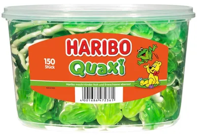 Obrázok produktu pre Haribo Quaxi mäkké žabky z ovocného želé s penovým cukrom 1050g