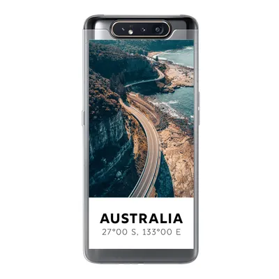 Produktbild von MuchoWow® Handyhülle Schutzhülle Hülle für Samsung Galaxy A80 Australien - Meer - Schnellstraße - Sommer Silikon Softcase Handy Hülle - Schutzdeckel